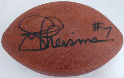 Joe Theismann Autographed Wilson NFL Leather Football (Flat) Beckett F16313