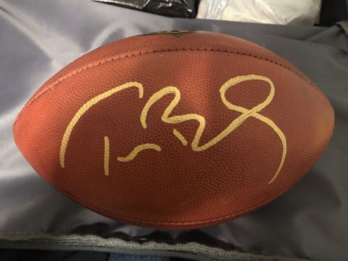 Tom Brady New England Patriots Signed Autographed Official Duke Football COA1