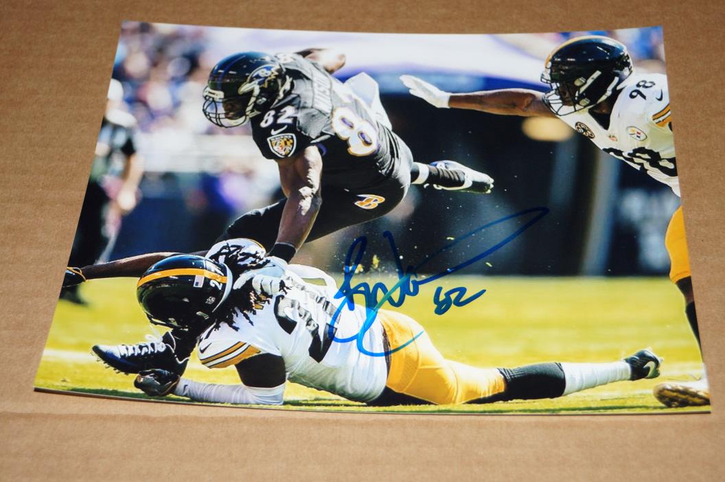 RAVENS BEN WATSON TIGHT END SIGNED 8X10 PHOTO #9