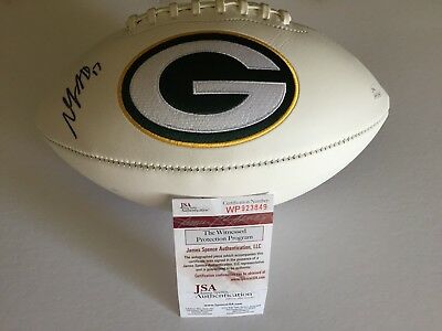 Davante Adams Autographed Signed Packers F/S Logo Football - JSA