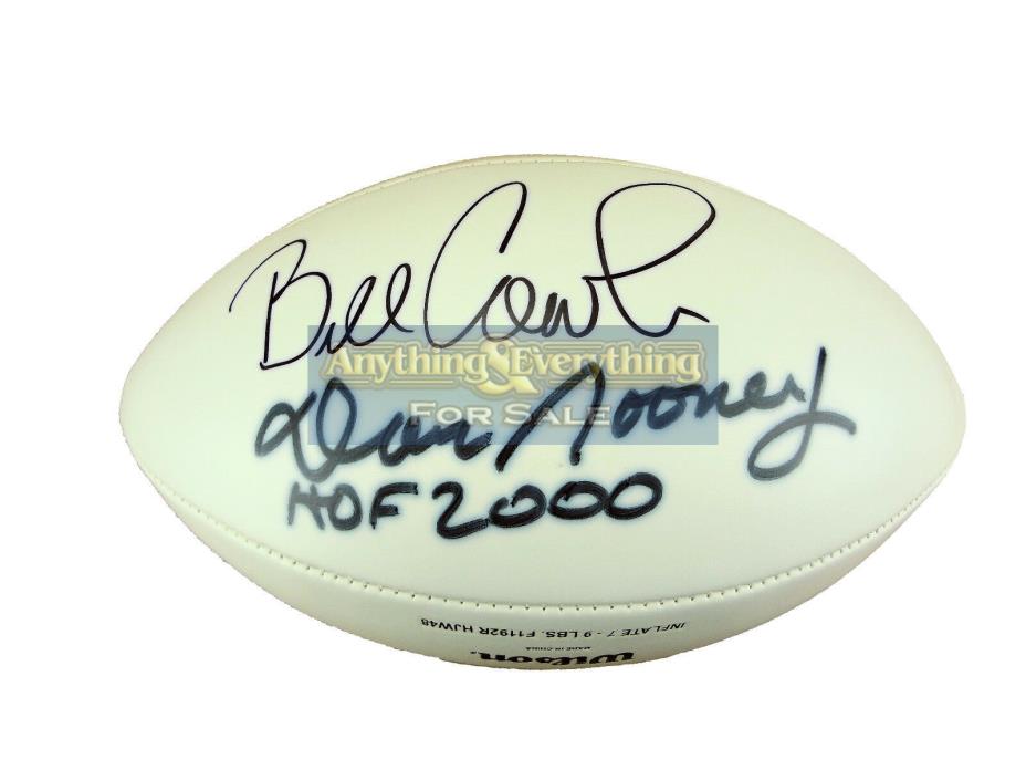 Dan Rooney Bill Cowher Chuck Noll Pittsburgh Steelers Signed Football Super Bowl