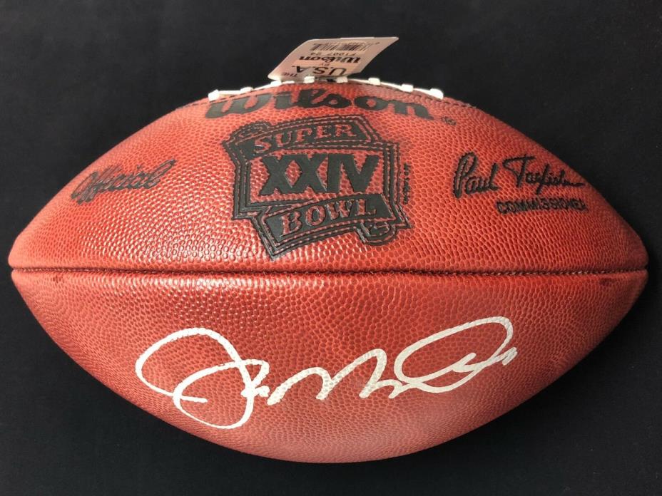 Joe Montana Steiner COA Official Super Bowl XXIV NFL Football Autographed Signed