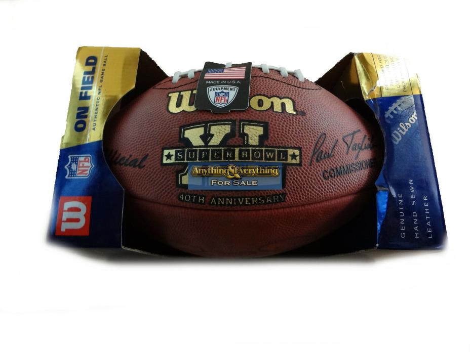 SUPER BOWL XL OFFICIAL WILSON NFL FOOTBALL Steelers signed by Antwaan Randle El