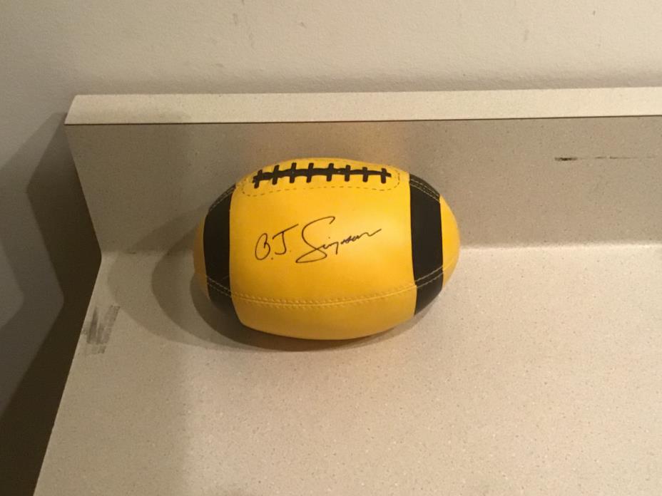 OJ Simpson signed miniature football