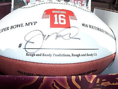 JOE MONTANA Autographed SF 49ers #16 Jersey Retired Football + Bonus Souvenir