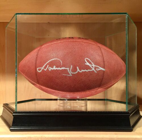 Johnny Unitas Signed Official Wilson NFL Leather Game Day Football BAS LOA Colts