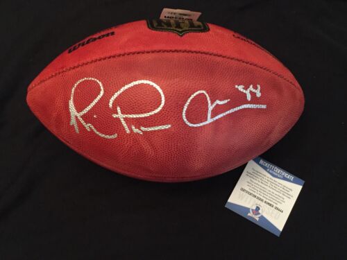 Michael Irvin Signed Authentic Roger Goodell NFL Football 