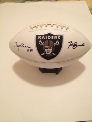 Oakland Raiders Championship Super Bowl Ball signed by Jerry Rice and Tim Brown