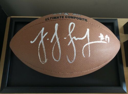 Juju Smith Schuster Autographed Football Official Pittsburgh Steelers