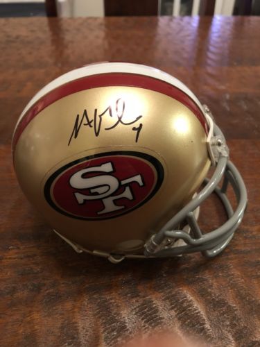 Nick Mullens Signed San Francisco 49ers Mini Helmet Proof Coa Autographed