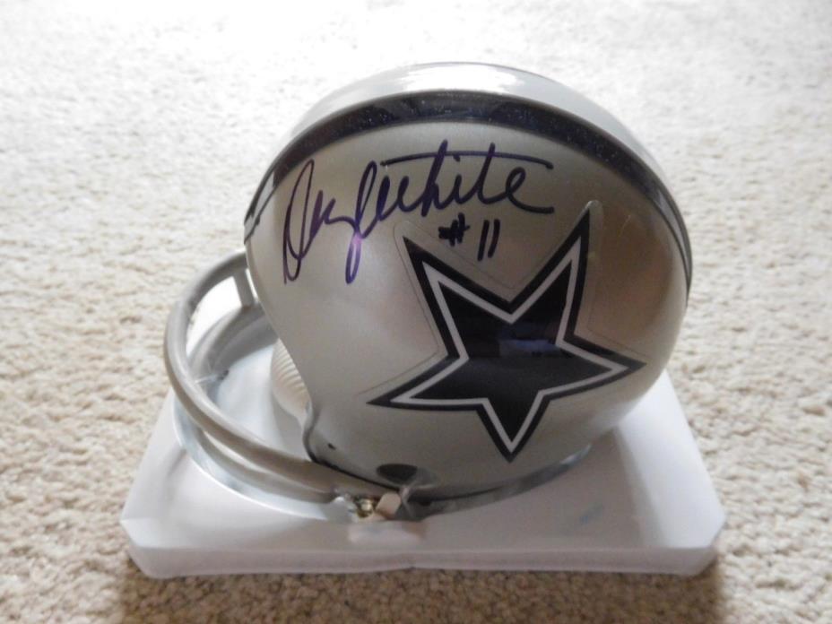 Danny White #11 Auto Signed Autographed Mini Helmet Dallas Cowboys