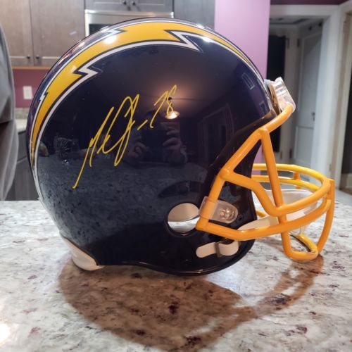 Melvin Gordon Fullsized Color Rush Helmet COA