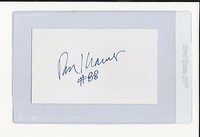 Ron Kramer Green Bay Packers Signed Auto Football 3x5 Index Card Autograph