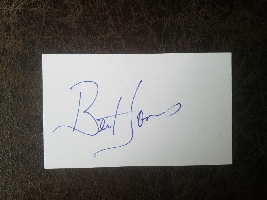 Bert Jones - Baltimore Colts - Autographed Index Card