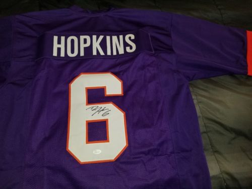 Deandre Hopkins Autographed Clemson Football Jersey JSA