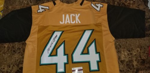 MYLES JACK SIGNED/AUTOGRAPHED CUSTOM PRO STYLE GOLD JERSEY JSA AUTHENTICATED