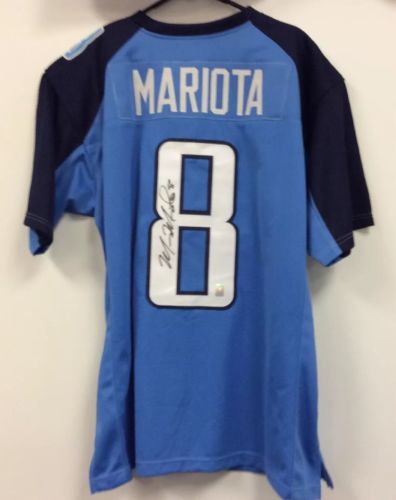 MARCUS MARIOTA TENNESSEE TITANS AUTOGRAPHED JERSEY W/COA