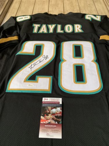 Fred Taylor Autographed/Signed Jersey JSA COA Jacksonville Jaguars