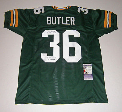 PACKERS Leroy Butler signed jersey w/ SB XXXI Champs JSA COA AUTO Autographed