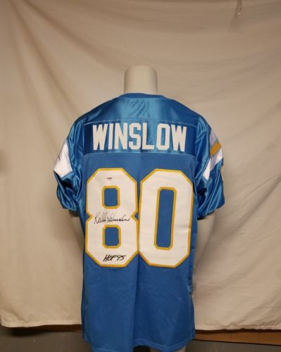 Kellen Winslow Signed Auto Jersey PSA Certified Authentic Chargers  Hall of Fame
