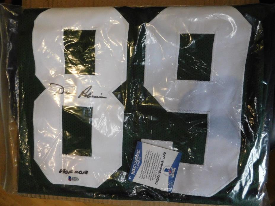 DAVE ROBINSON autographed green Pro Style Jersey PACKERS HOF 2013 BECKETT COA