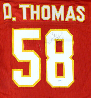 Derrick Thomas Autographed Signed Chiefs Jersey Signed Twice PSA V09122