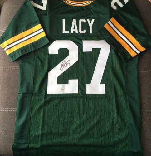 Eddie Lacy Signed Green Bay Packers Custom Jersey Jsa Witnessed COA