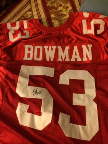 San Francisco 49er's/Oakland Raiders Navarro Bowman signed ‘Niner jersey, JSA!