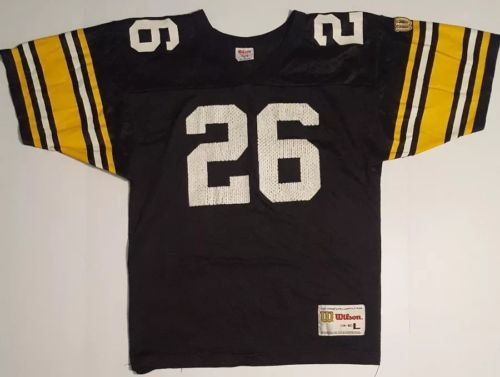 Vintage Wilson Pittsburgh Steelers NFL Jersey #26 Rod Woodson Size Youth Large