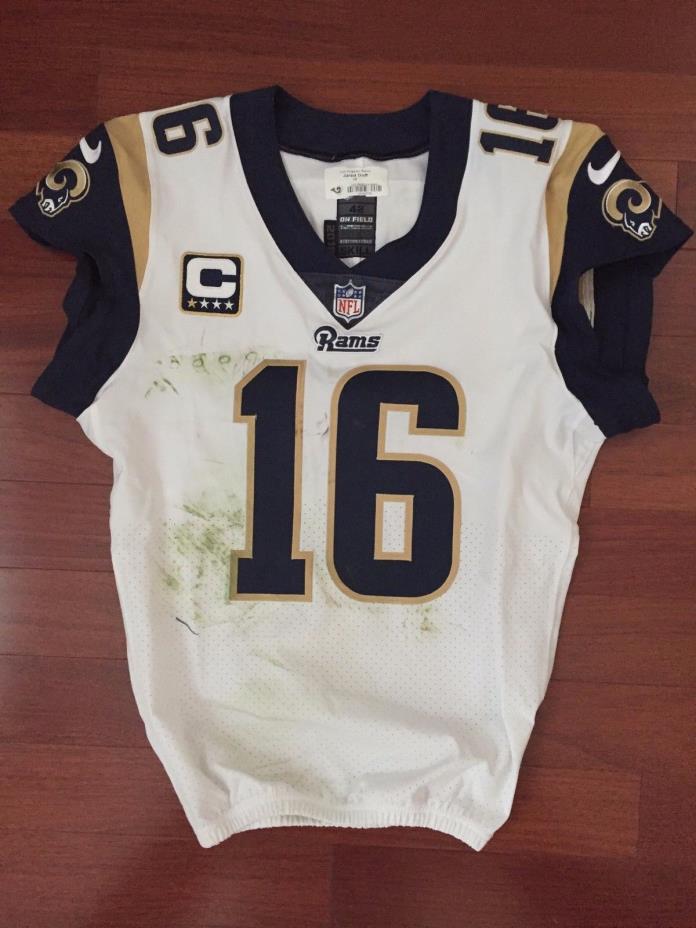 Jared Goff Game Worn Autographed Rams Jersey, Photo-matched