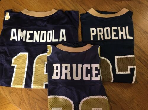 NFL Throwback STL Rams Jerseys- Amendola, Bruce, Proehl- MEDIUM