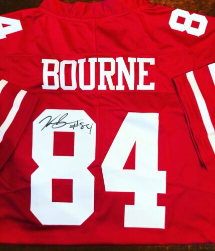 Kendrick Bourne Signed San Francisco 49ers Jersey Proof Coa Autographed