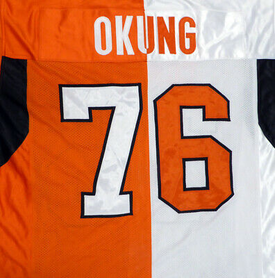 Russell Okung Oklahoma State Cowboys White & Orange Jersey SKU #131781