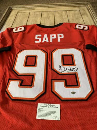 Warren Sapp Autographed/Signed Jersey JSA COA Tampa Bay Buccaneers HOF