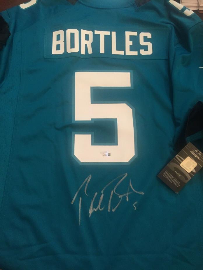 Blake Bortles Autographed Jacksonville Jaguars Nike Teal Game Jersey Fanatics