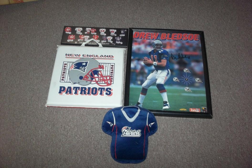 New England Patriots Lot Beldsoe Autograph 17