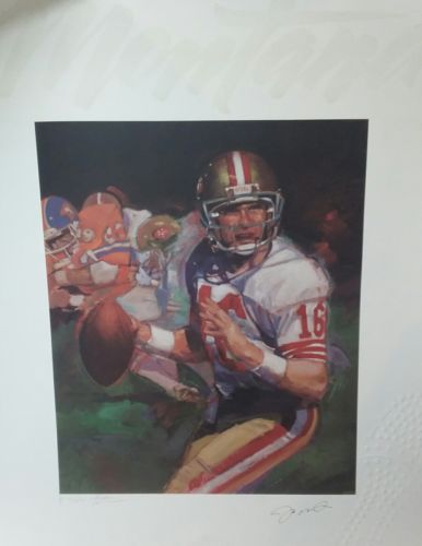 Autographed LIMITED EDITION Joe Montana signed authentic Impressions numbered