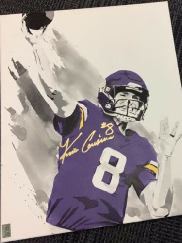Kirk Cousins Signed 16x20 Canvas Painting!