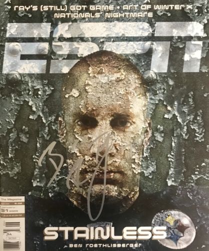 Ben Roethlisberger ESPN (January 31st, 2009) Signed No Label Magazine JSA