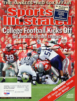Craig Krenzel Autographed Signed Sports Illustrated Ohio State PSA X64825