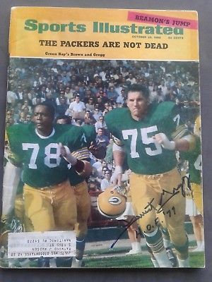 Forest Gregg Green Bay Packers Autographed Sports Illustrated October 28,1966