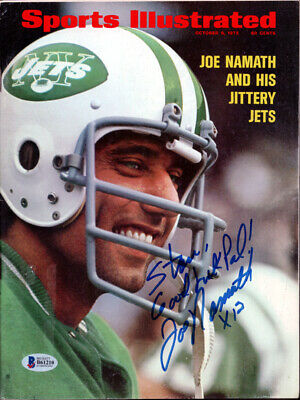 Joe Namath Autographed Signed Sports Illustrated Jets 