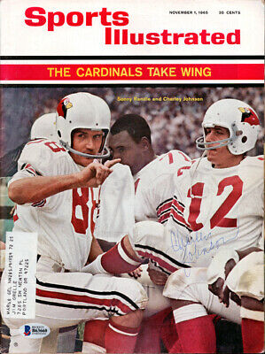 Charley Johnson Autographed Signed Sports Illustrated Cardinals Beckett B63660