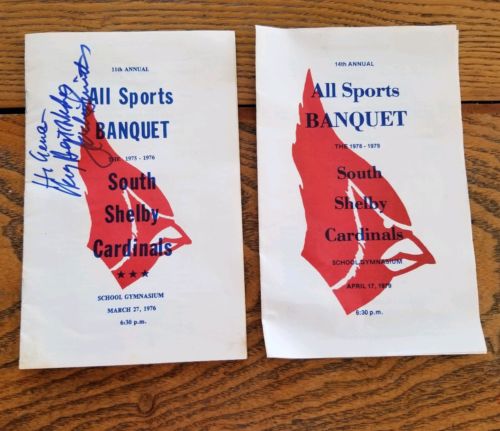 Jackie Smith St.Louis Cardinals Signed 1976 High School Sport Banquet Program