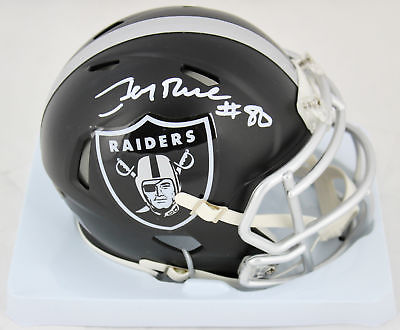 Raiders Jerry Rice Authentic Signed Riddell Blaze Speed Mini Helmet BAS Witness
