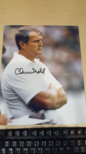 CHUCK NOLL HAND SIGNED PITTSBURGH STEELERS 8X10