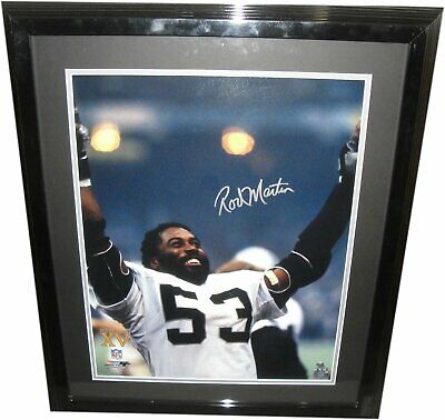 Rod Martin Hand Signed Autographed 16x20 Photo Framed Speed Oakland Raiders