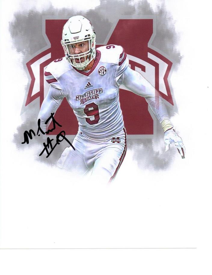 Montez Sweat Mississippi state Bulldogs signed autographed 8x10 football photo K