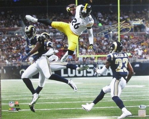 Steelers LEVEON BELL Signed 16x20 Photo #1 - 3x Pro Bowl - LE'VEON - Beckett