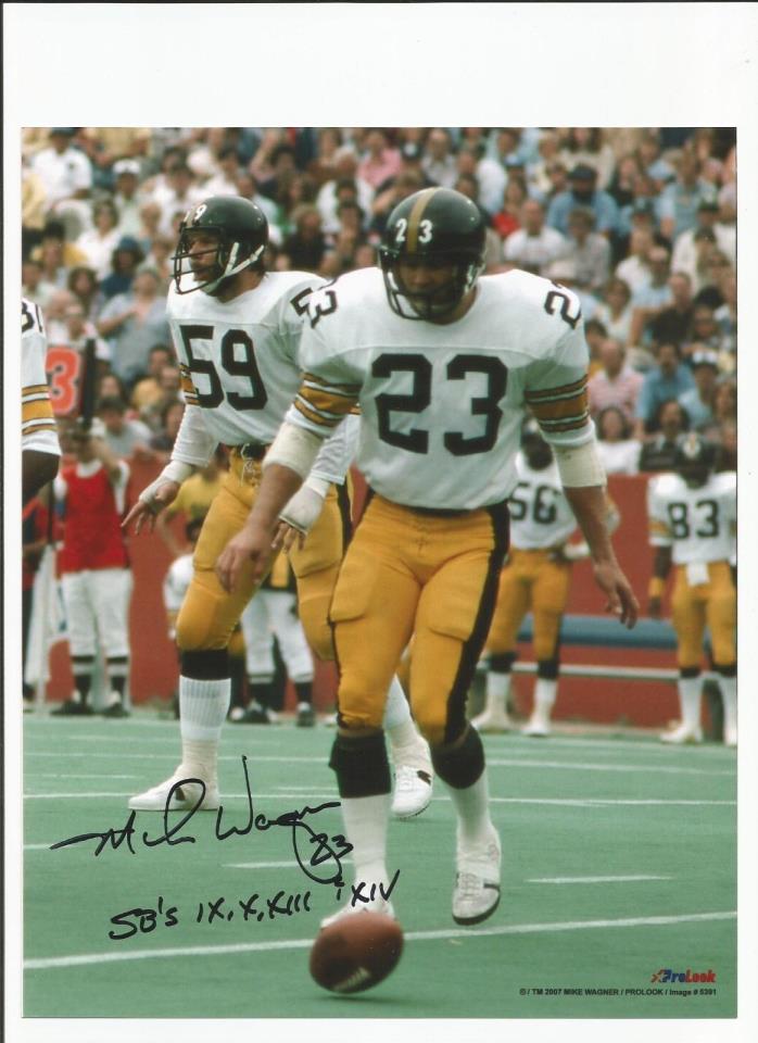 Mike Wagner Pittsburgh Steelers Autographed 8x10 NFL Super Bowl Champs